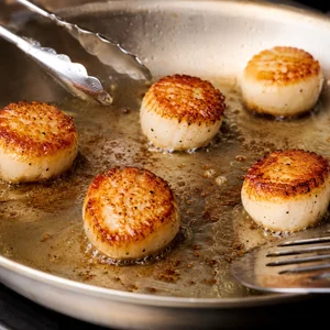 Pan-Seared Scallops with Creamy Lemon Butter Risotto