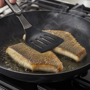 Pan-Seared Barramundi with Macadamia Nut Pesto