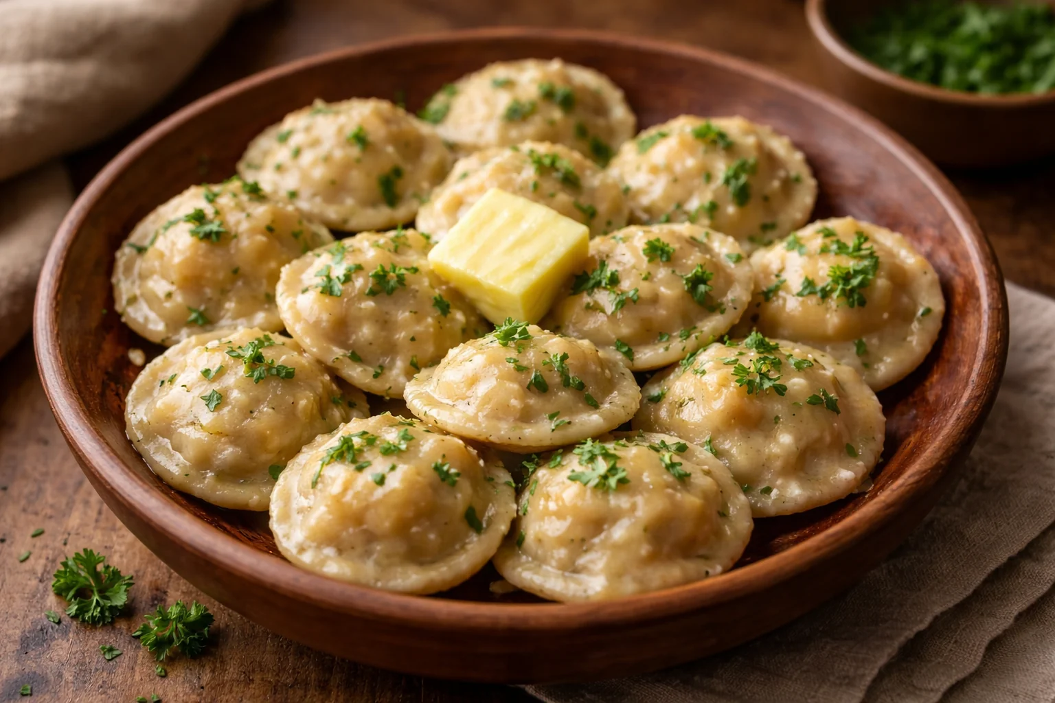 Pelmeni: Russian Meat Dumplings Boiled in Butter