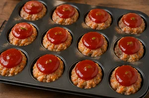 High-Protein Puten-Hackbraten-Muffins für Kinder
