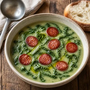 Fertiger Caldo verde mit Chorizo