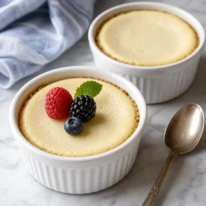 Quick and Creamy Individual Microwave Cheesecake