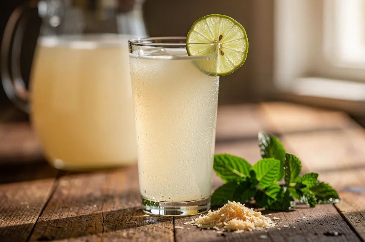 Refreshing Coconut Lime Electrolyte Energy Drink Boost