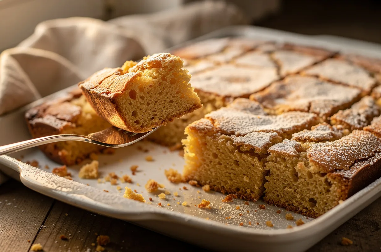 Rustic Italian Tray Cake — Simple, Tender, Sweet Slice