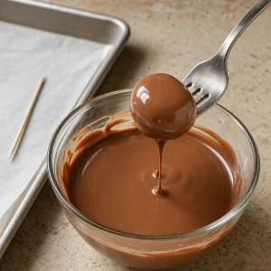Centro de amendoim banhado em chocolate ao leite