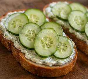 Smoked Salmon Sourdough Sandwiches with Herbed Cream Cheese