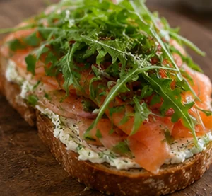 Smoked Salmon Sourdough Sandwiches with Herbed Cream Cheese