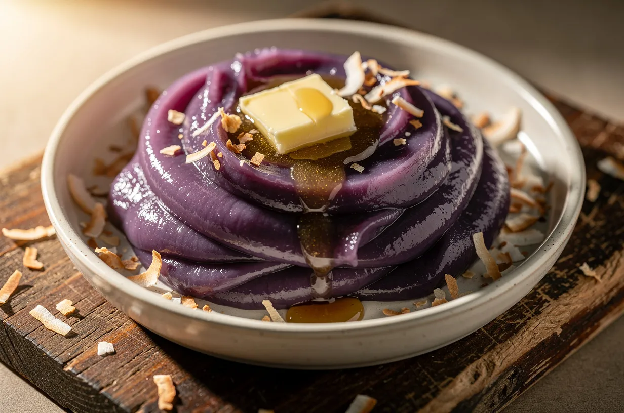 Silky Ube Halaya (Filipino Purple Yam Spread and Coconut)