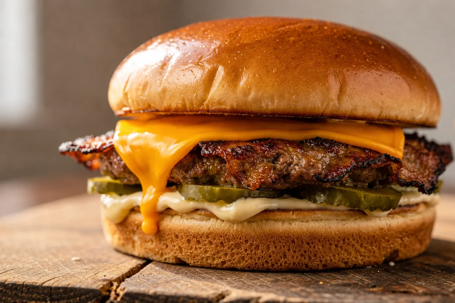 Smash Burger with Crispy Edges and Cheesy Center Recipe
