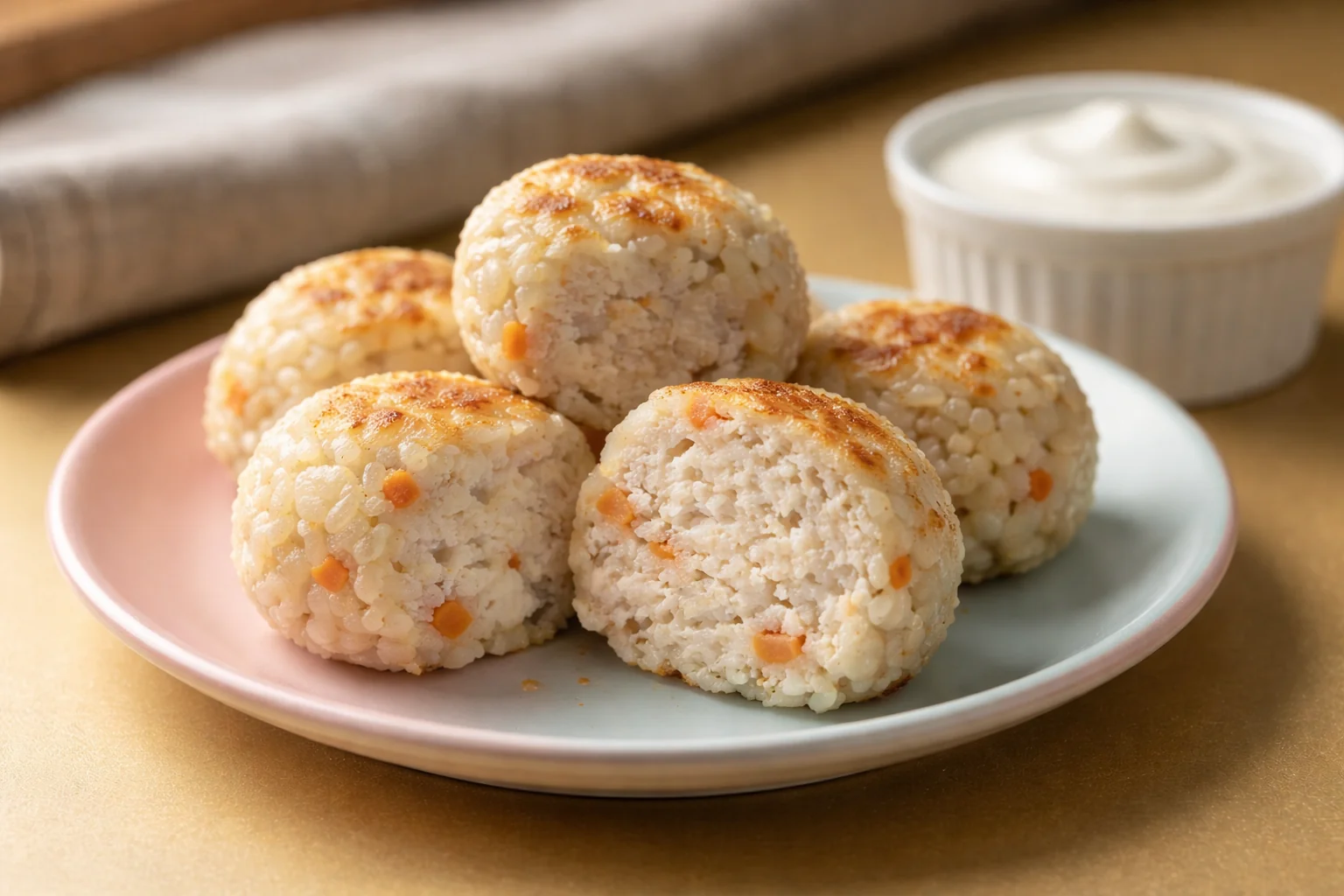 Soft Chicken and Rice Balls — Gentle Bites for Kids