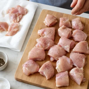 Frango com Gochujang Picante, Gergelim e Cebolinhos