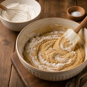 Farina incorporata nell impasto dello sticky toffee pudding