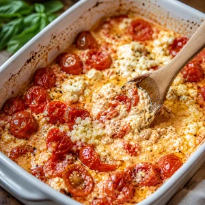 Baked Feta Pasta with Roasted Cherry Tomatoes