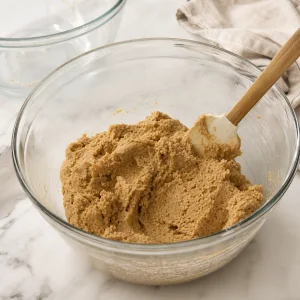 Impasto ai biscotti graham senza tracce di farina