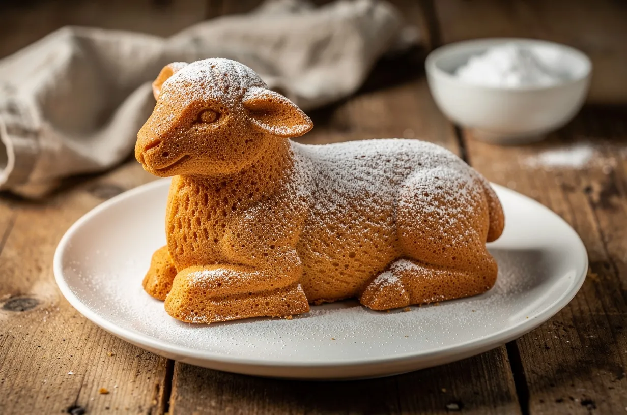 Traditional German Osterlamm (Easter Lamb Pound Cake)