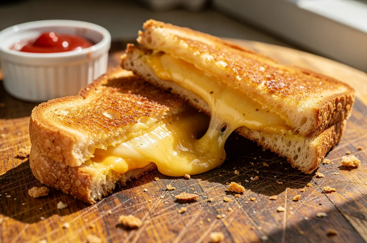 Ultimate Crispy Air Fryer Grilled Cheese Sandwich Recipe