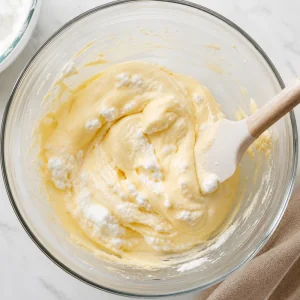 Remaining meringue gently folded into airy pancake batter